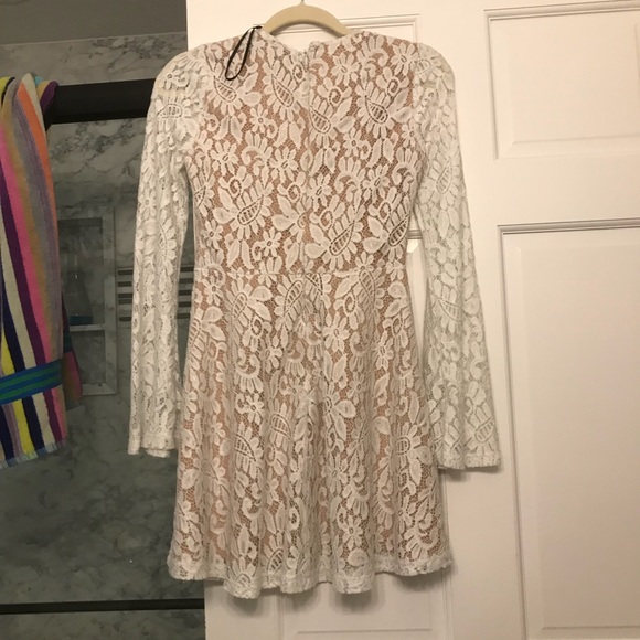 Forever 21 White Sheer Lace Dress - Picture 2 of 3